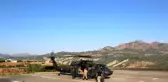 Tunceli'de helikopter destekli trafik denetimi