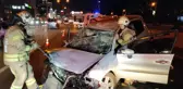 Küçükçekmece'de kontrolden çıkan otomobil takla attı: 1 yaralı