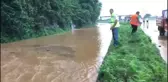 Pazar ilçesinde sağanak dolayısıyla dere taştı