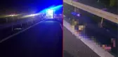 Jandarmadan kaçarken yola fırlayan göçmen otomobilin altında kaldı