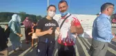 2020 Tokyo Olimpiyat Oyunları'na katılan halterci Nuray Levent, memleketi Düzce'de çiçeklerle karşılandı