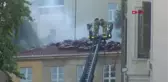 (Beyoğlu'nda lisenin çatısında yangın