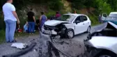 KASTAMONU - İki otomobil çarpıştı: 6 yaralı