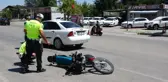 Isparta'da otomobil ile motosiklet çarpıştı: 1 yaralı
