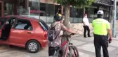 Otomobil restoranın giriş kapısına çarptı