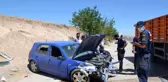 Bariyere çarpan otomobil hurdaya döndü: 1 yaralı