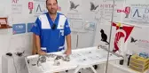 YANGIN BÖLGESİNDEN GETİRİLEN YARALI KEDİYE TEDAVİ