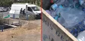 Çamaşır asan kadın fark etti! Yangınla mücadele eden personelin sularını çöpe atan şahıslara gözaltı