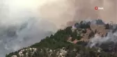 Eynif Ovasına yaklaşan yangına müdahale sürüyor