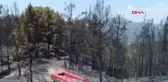 Son dakika haber! ANTALYA 2 KAHRAMAN ORMANCININ HAYATINI KAYBETTİĞİ ARAZÖZ DİREKSİYON SİMİDİNE KADAR YANIK