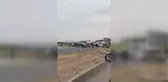 Refüjü aşarak karşı şeride geçen otomobil kamyonla çarpıştı: 1 ölü, 3 yaralı