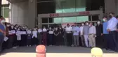 Son dakika gündem: ŞANLIURFA - Birecik'te 9 hastane çalışanının darbedilmesi protesto edildi