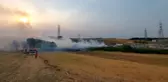 Silivri'de çöplük alanda yangın