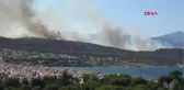Urla'da makilik ve bozuk orman alanında yangın