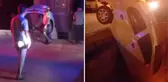 Ehliyetsiz araç kullanıp kaza yapan sevgilisini olay yerinde bırakıp kaçtı