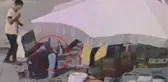 Dükkanın önünde duran engelliye tekme attı, yakalanınca 