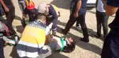 Tuzla'da devrilen hafriyat kamyonunun içinde sıkışan sürücü yaralandı