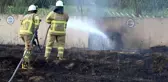 Kırıkkale'de anız yangını