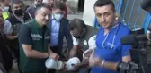 Son dakika haberi! Bakan Pakdemirli, sahibinin selden kurtardığı buzağıyı elleriyle besledi