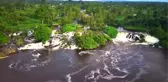 (DRONE) Kamerun'da Lobe Şelalesi eşsiz manzarasıyla ziyaretçilerini büyülüyor
