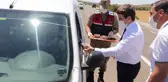 Jandarma kontrol noktasında aşure dağıtıldı