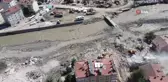 Felaketin boyutunu gözler önüne seren binaların son hali havadan görüntülendi