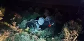 Hatay'da kontrolden çıkan otomobil bahçeye uçtu