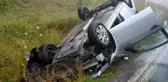 Ordu'da sisli yolda otomobil takla attı: 2 yaralı
