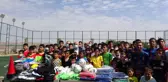 Mardin Büyükşehir Belediyesi'nin düzenlediği yaz spor okulları etkinliklerinin sona ermesiyle öğrencilere hediye dağıtıldı
