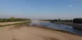 Suyu azalan Meriç Nehri'ndeki kum adacıklarında yürüyüş yapılıyor