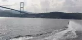 HAVADAN EK GÖRÜNTÜLERLE / İSTANBUL BOĞAZI'NDA İLK; MOTOKROS EFSANESİ BOĞAZ'I SU ÜSTÜNDE GEÇTİ