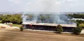 6 bin 500 adet saman balyası küle döndü