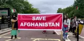 İngiltere'de Afganistan halkıyla dayanışma gösterisi düzenlendi