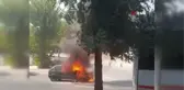 Seyir halinki otomobil alev aldı... Faciadan son anda dönüldü