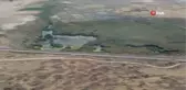 İran sınırındaki duvar çalışmaları helikopter kamerasından görüntülendi