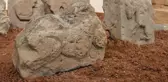 Ani'deki kazılarda bulunan asırlık aslan kabartmalı taşlar ziyarete açıldı