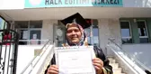 58 yaşında lise diploması aldı şimdiki hedefi ise üniversite okumak
