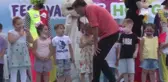 Olimpiyat üçüncüsü milli karateci Merve Çoban öğrencileriyle buluştu