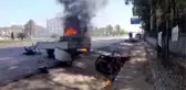 Seyir halindeki kamyonette yangın çıktı