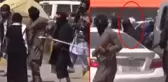 Taliban'ın başkent Kabil sokaklarındaki protestocu kadınları kırbaçladıkları görüntüler ortaya çıktı