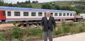 Bin 500 rakımlı yaylada tren vagonları