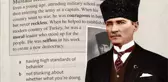 Rum Eğitim Bakanlığı, bir orta öğretim kitabındaki Atatürk sayfasının yırtılması için talimat verdi
