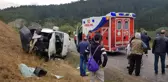 Tırla çarpışan işçi servisi yan yattı: 13 yaralı