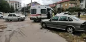 Aksaray'da iki otomobil çarpıştı: 2 yaralı