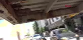 Avcılar'daki üstgeçitte korkutan görüntü