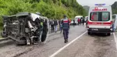 Bartın'da işçi servisi devrildi: 11 yaralı