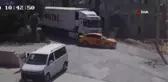 Son dakika haberi: Şırnak'ta tır ve taksinin çarpışma anı kamerada