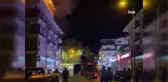 Alışveriş merkezinin çatısında yangın: Kopan parçalar sokağa düştü