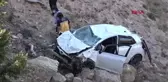 Son dakika haberi! OTOMOBİL ŞARAMPOLE YUVARLANDI; SÜRÜCÜ YARALI, EŞİ ÖLDÜ