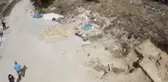 İzinsiz kazı yapıldığı öne sürülen mezarlıktaki alan inceleniyor